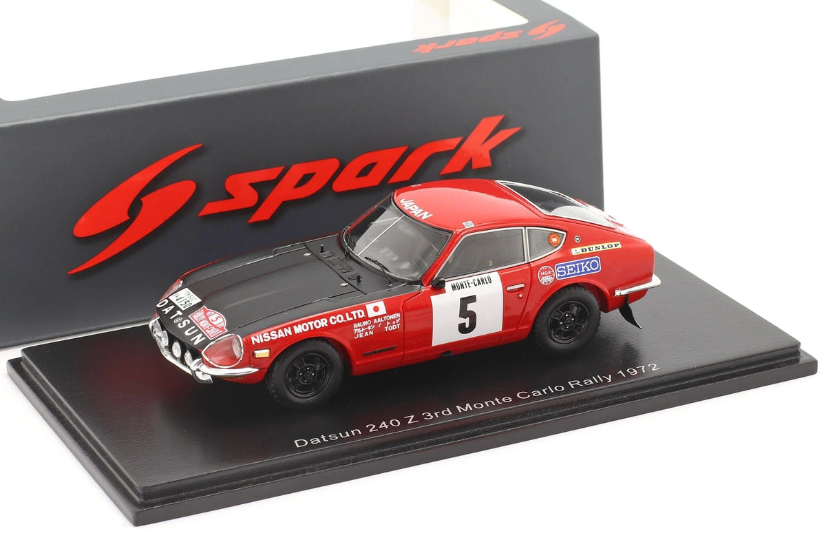 SPARK 1:43 - Datsun 240Z 3rd Rally Montecarlo 1972 Aaltonen-Todt S6280