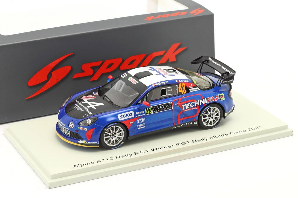 SPARK 1:43 - Alpine A110 RGT Rallye Montecarlo 2021 Guigou S6578