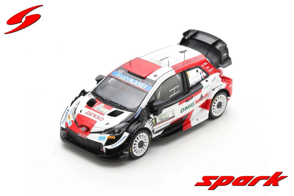 SPARK 1:43 - TOYOTA YARIS WRC #1 Rally Monza 2021 Ogier WINNER w/figures