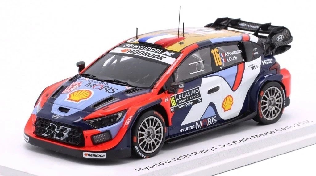 SPARK 1:43 - Hyundai i20N Rally1 #16 Rally Monte Carlo 2025 Fourmaux