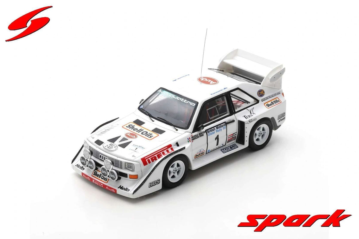 SPARK 1:43 - AUDI S1 QUATTRO N.1 BRITISH ULSTER RALLY 1985 MOUTON-PONS