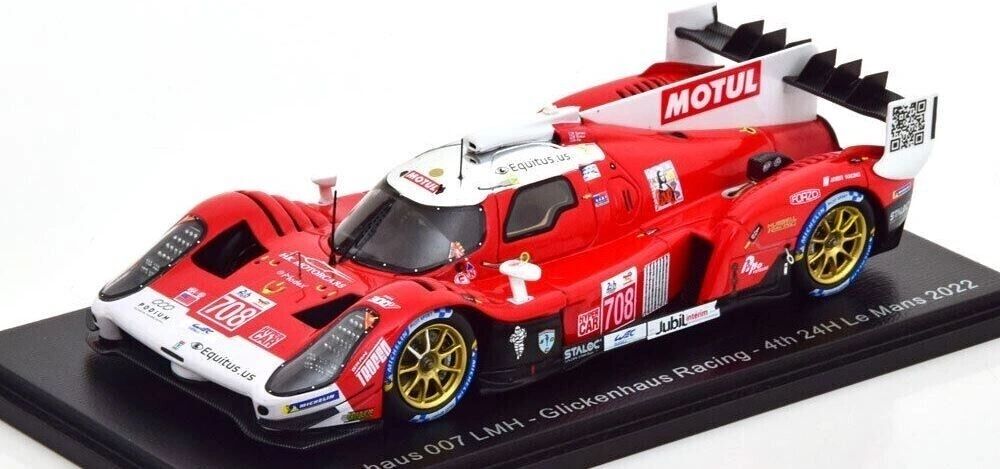 SPARK 1:43 - Glickenhaus 007 LMH No.708 Glickenhaus Racing 4th 24H Le Mans 2022