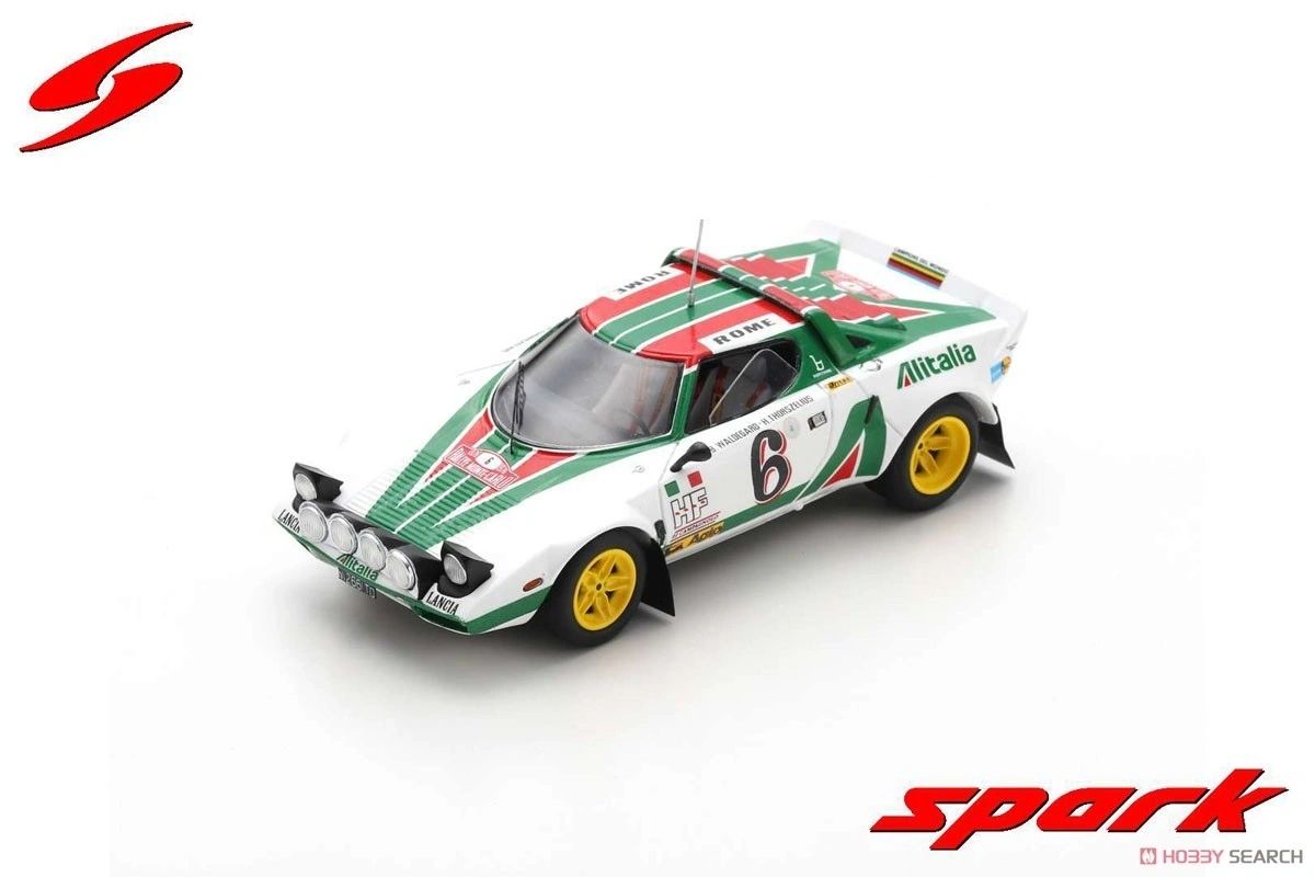 SPARK 1:43 - Lancia Stratos HF #6 Rallye Monte Carlo 1976 Waldegard-Thorszelius 2nd place S9083