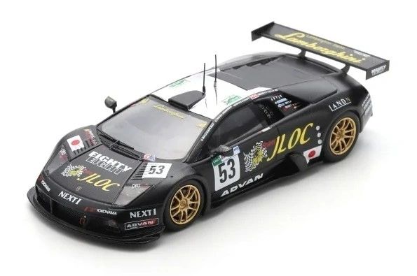 SPARK 1:43 - LAMBORGHINI MURCIÉLAGO R-GT LM JLOC 24H LE MANS 2007 A. YOGO - APICELLA - K. YAMANISHI S9601