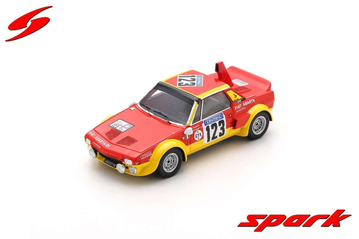 SPARK 1:43 - FIAT X 1/9 ABARTH NO.123 TOUR DE FRANCE AUTOMOBILE 1974 G. PIANTA - F. ROSSETTI LIMITED 300