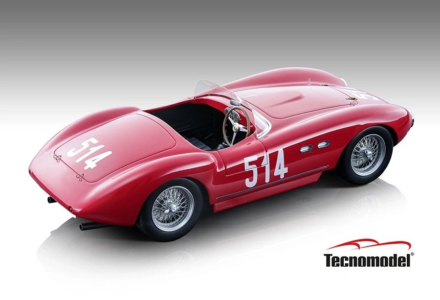 TECNOMODEL - 1:18 Ferrari 735S -166MM Spyder Mille Miglia 1953 #514 A.Cacciari - B.Mason