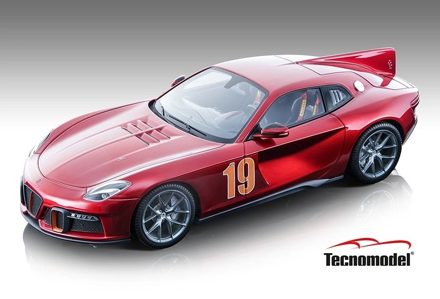 TECNOMODEL - 1:18 Touring Superleggera Aero3 Press Salon Privè 2020 Metallic Pearl Red