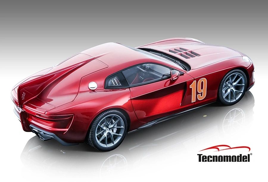 TECNOMODEL - 1:18 Touring Superleggera Aero3 Press Salon Privè 2020 Metallic Pearl Red