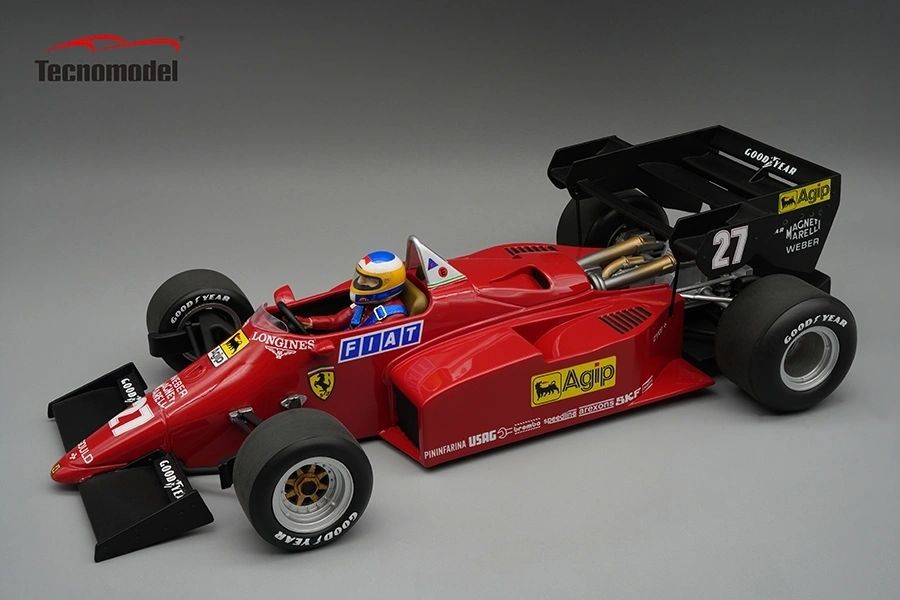 **PRE ORDER** TECNOMODEL - 1:12 Ferrari 126 C4-M2 1984 European Gp Driver M. Alboreto 2nd Place car # 27 TMD12-15B