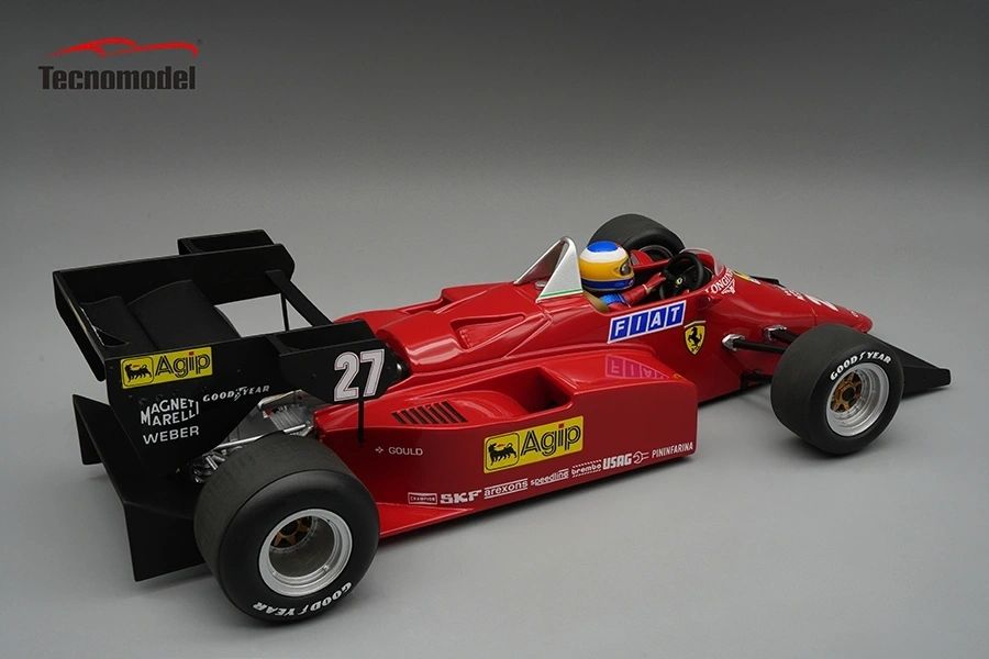 **PRE ORDER** TECNOMODEL - 1:12 Ferrari 126 C4-M2 1984 European Gp Driver M. Alboreto 2nd Place car # 27 TMD12-15B