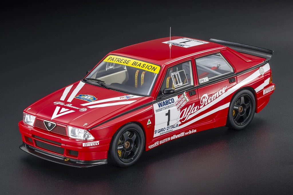 TOP MARQUES 1:18 - Alfa Romeo 75 TURBO EVO IMSA Giro d'Italia 1988 Winner Patrese-Biasion-Siviero