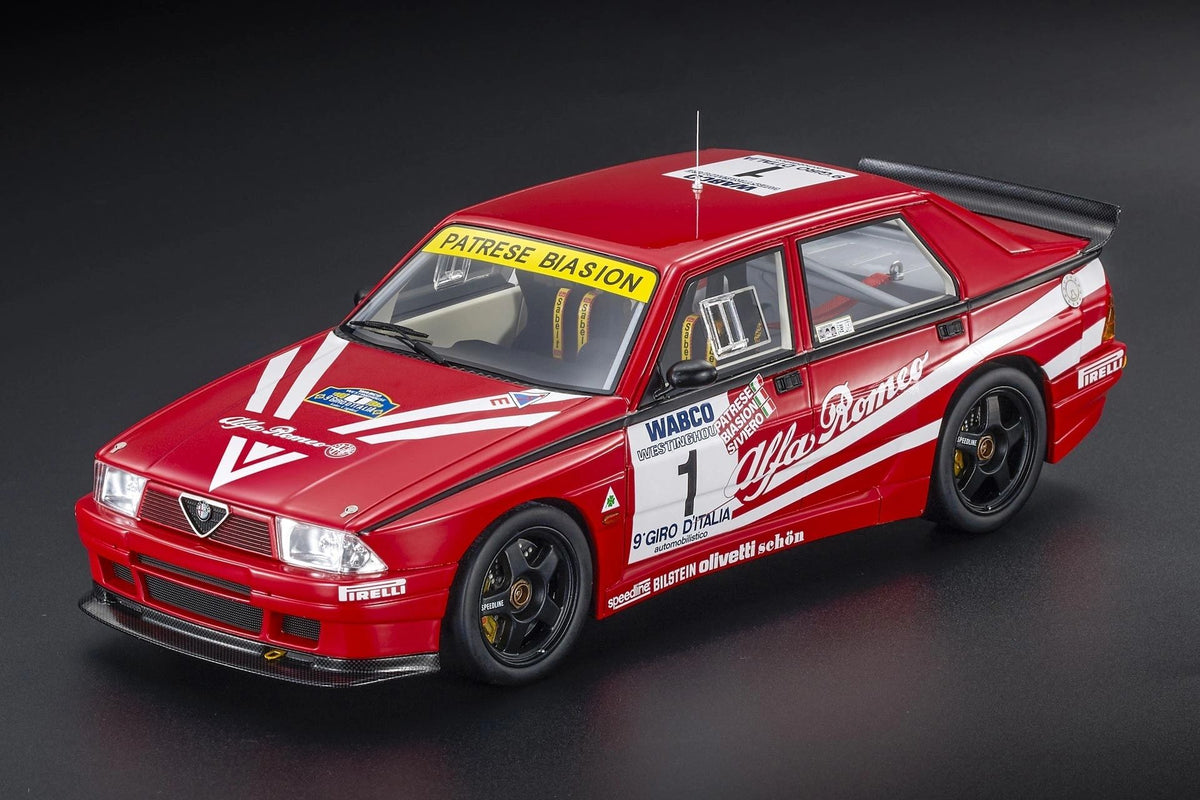 TOP MARQUES 1:18 - Alfa Romeo 75 TURBO EVO IMSA Giro d'Italia 1988 Winner Patrese-Biasion-Siviero