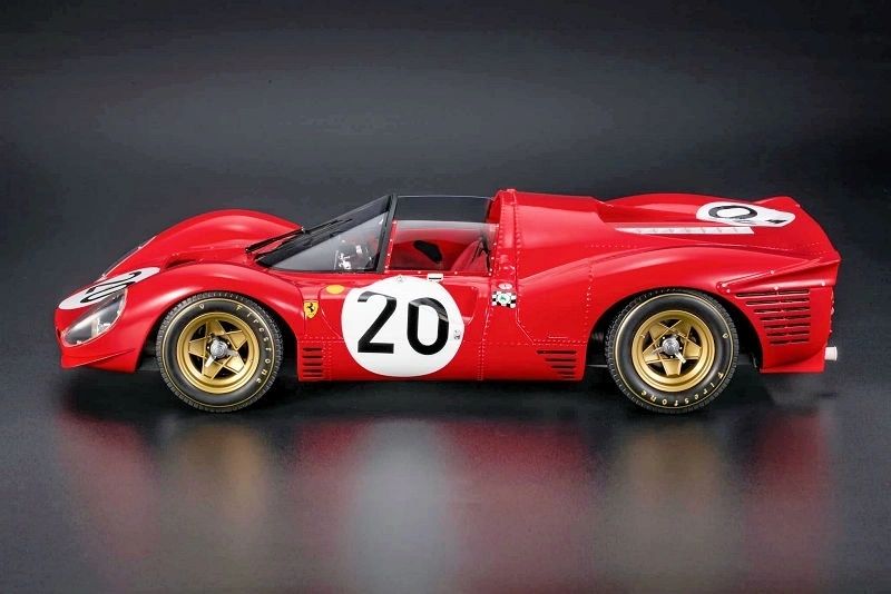 TOP MARQUES 1:18 - FERRARI 330P4 4.0L V12 SPIDER SEFAC N 20 24h LE MANS 1967
