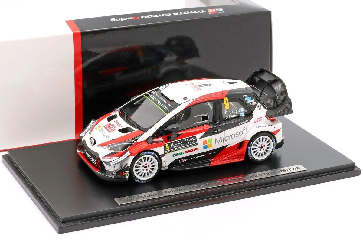SPARK 1:43 - TOYOTA YARIS WRC #9 7th Rally Monte Carlo 2018 Lappi-Ferm TOY13143NO9