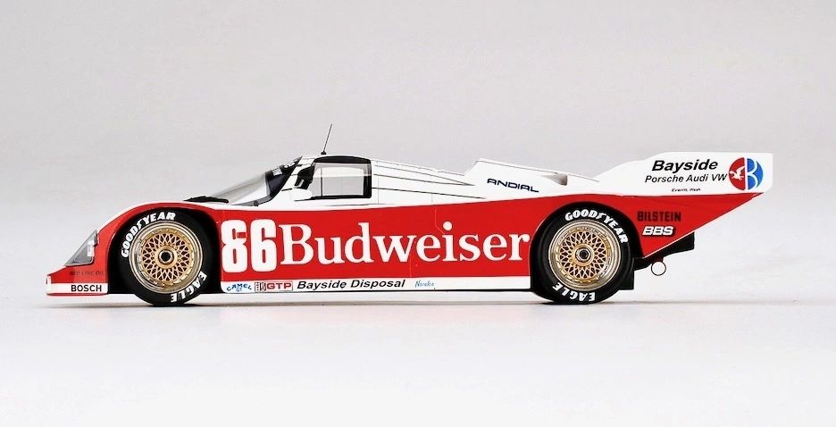 TOP SPEED 1:18 - Porsche 962 #86 Bayside Disposal Racing 1987 Sebring 12h Winner TS0332