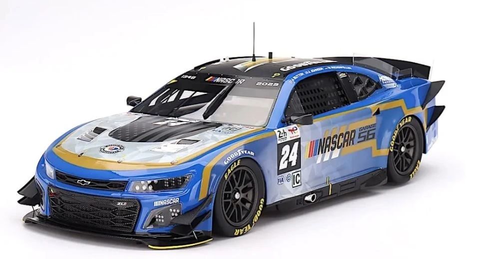 TOP SPEED 1:18 - CHEVROLET - CAMARO ZL1 5.9L V8 TEAM HENDRICK MOTOTRSPORTS N 24 24h LE MANS 2023 JENSON BUTTON - JIMMIE JOHNSON - MIKE ROCKENFELLER
