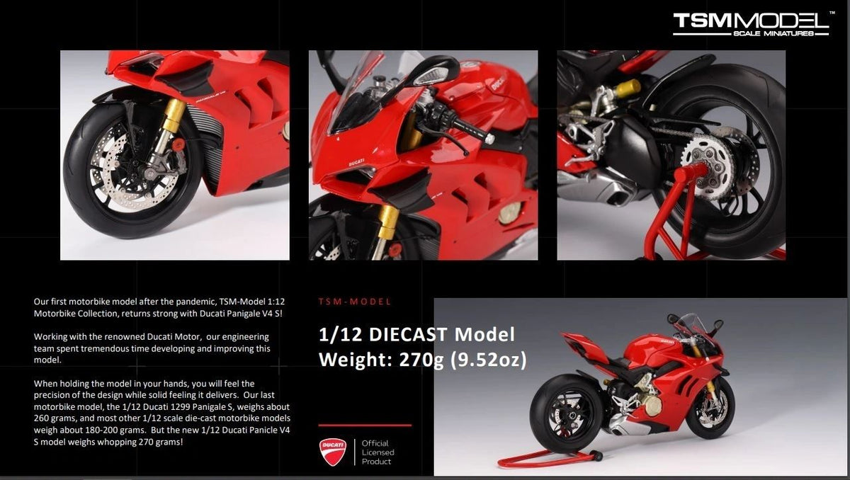 TSM MODEL 1:12 - Ducati Panigale V4S diecast