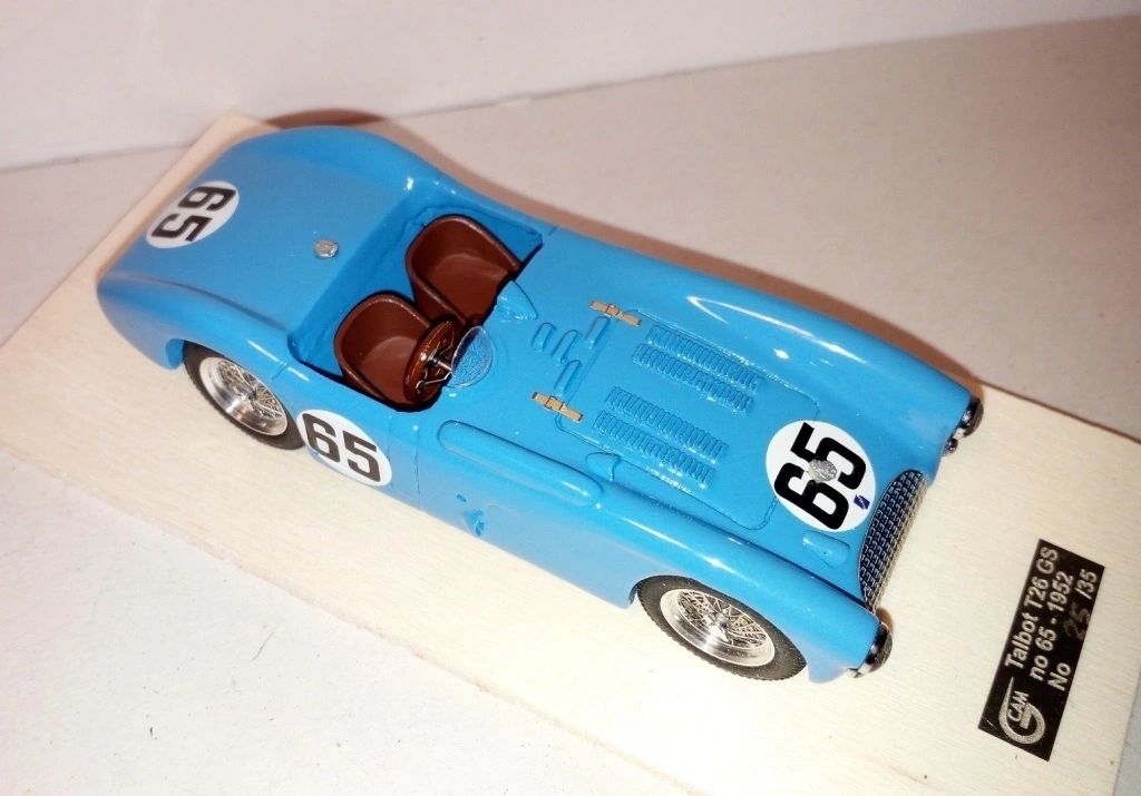 GCAM 1:43 - Talbot Lago T26/GS Le Mans '52 #65 Hand built kit