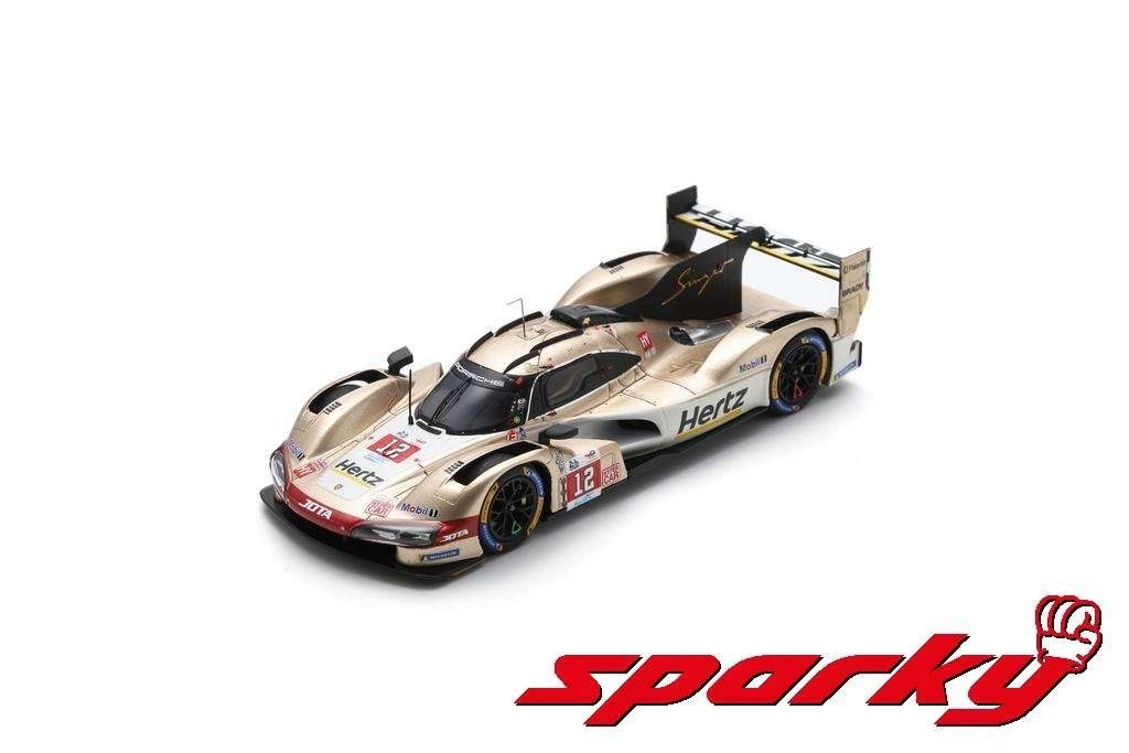 TINY Sparky 1/64 - Porsche 963 No.12 HERTZ TEAM JOTA 8th Le Mans 24H 2024