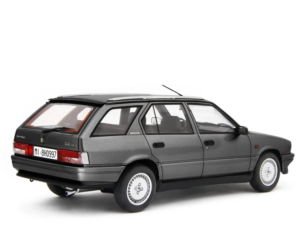 LAUDORACING - 1:18 ALFA ROMEO ALFA 33 Sportwagon 1.7 Q.V. 1986 Grigio scuro Met. LM177C