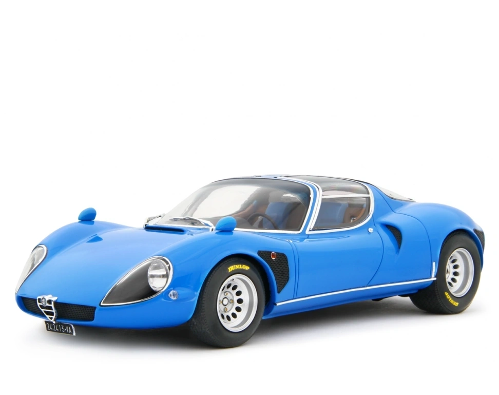 LAUDORACING - 1:18 ALFA ROMEO 33 Coupé Stradale Blu Reale Conte Agusta 1967