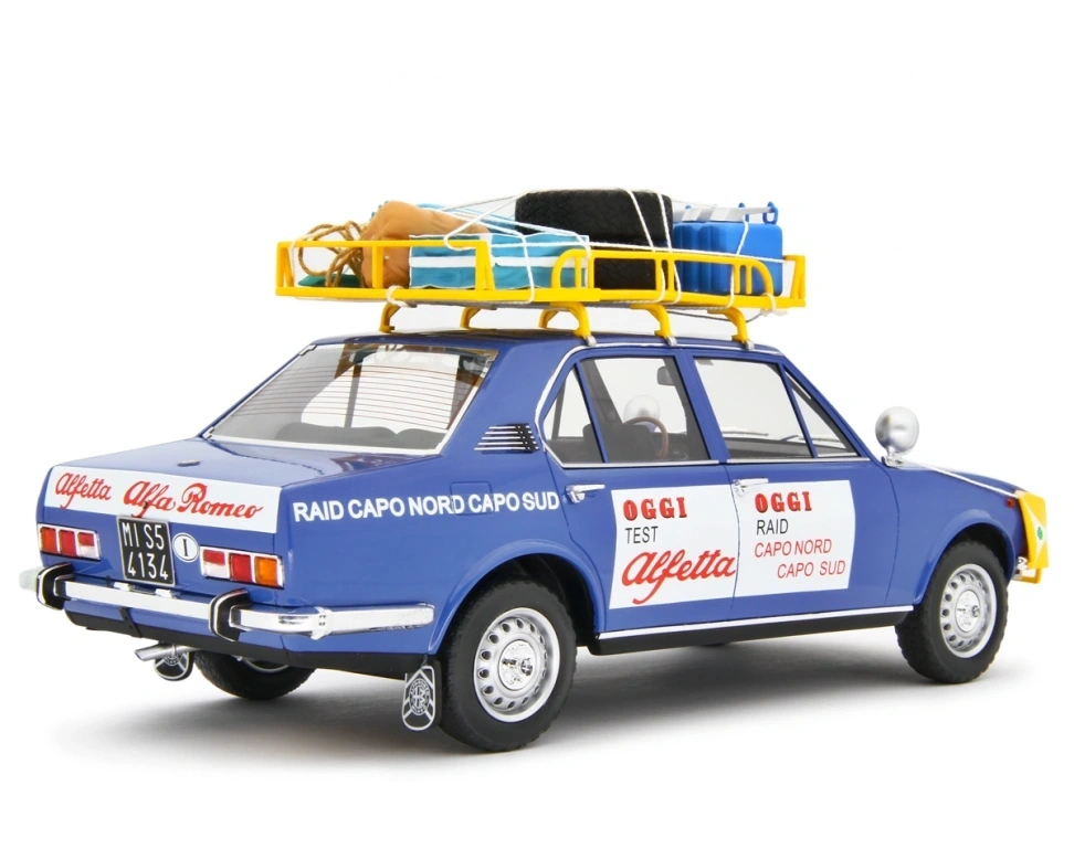 LAUDORACING - 1:18 ALFA ROMEO ALFETTA 1.8 Raid CapoNord-CapoSud 1973