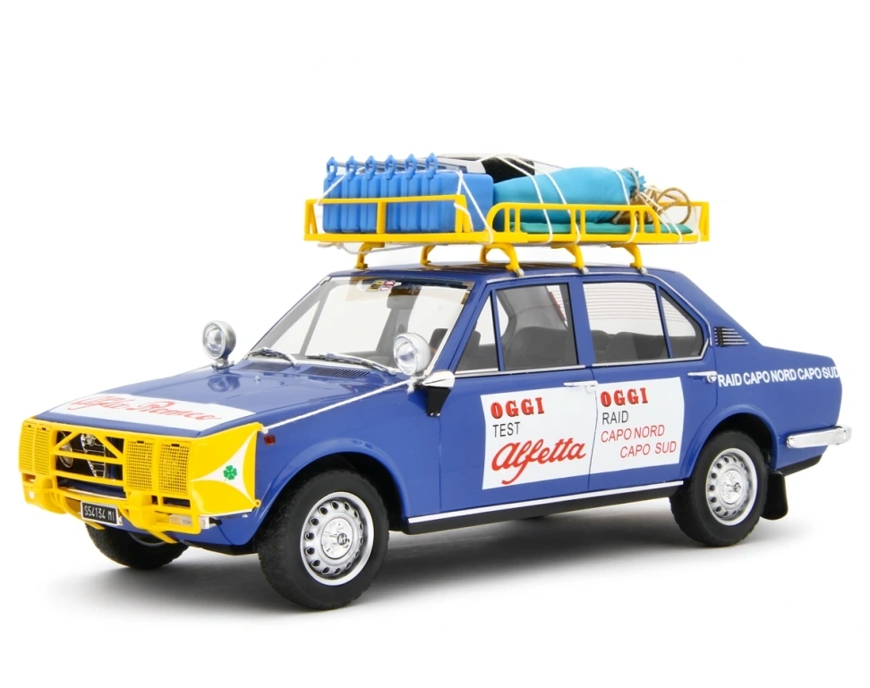 LAUDORACING - 1:18 ALFA ROMEO ALFETTA 1.8 Raid CapoNord-CapoSud 1973