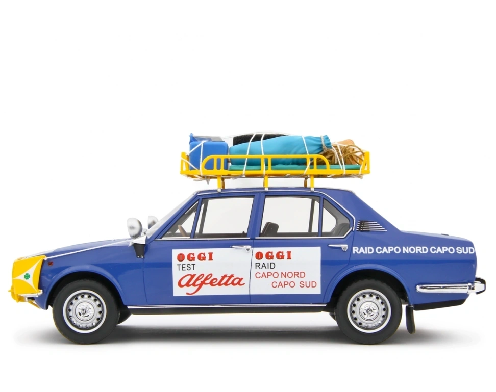 LAUDORACING - 1:18 ALFA ROMEO ALFETTA 1.8 Raid CapoNord-CapoSud 1973