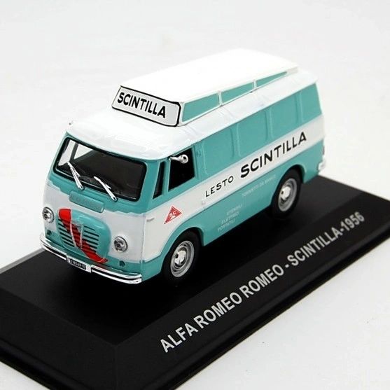 EAGLEMOSS 1:43 - Alfa Romeo Romeo furgone Scintilla turchese-bianco