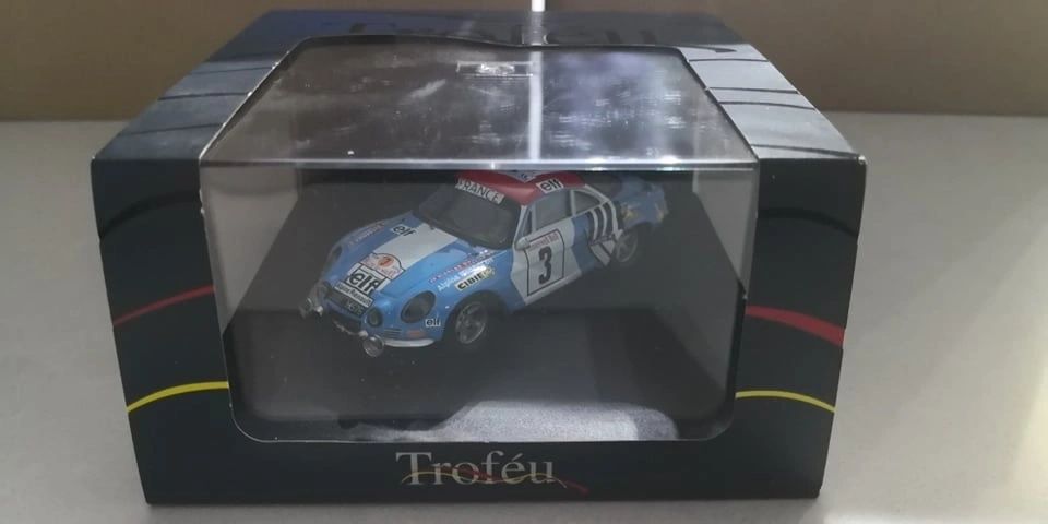 TROFEU 1:43 821 - Alpine Renault A110 1800 No.3 Rallye Maroc 1974 winner Nicolas