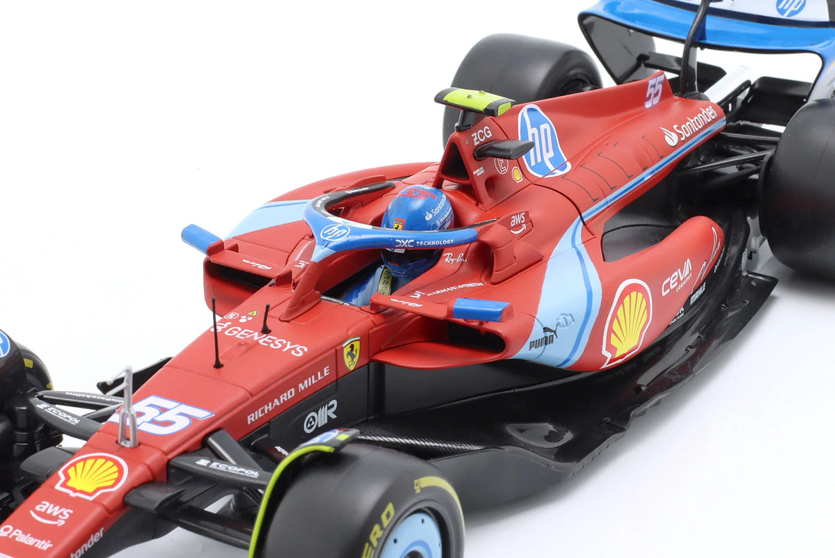 BURAGO 1:18 - Ferrari SF-24 #55 5° Miami GP 2024 Sainz Jr.