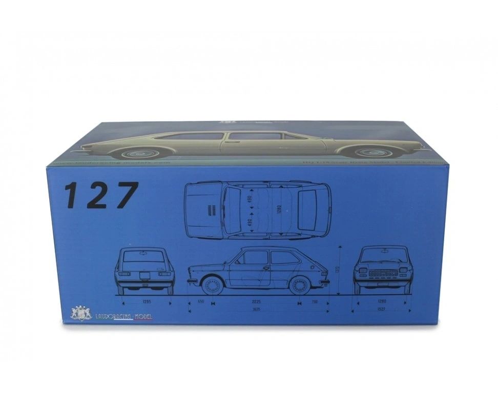 LAUDORACING - 1:18 Fiat 127 I serie 1971 Rosso - LM129B