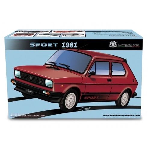 LAUDORACING - 1:18 FIAT 127 SPORT 70 HP - 1981 Rosso met