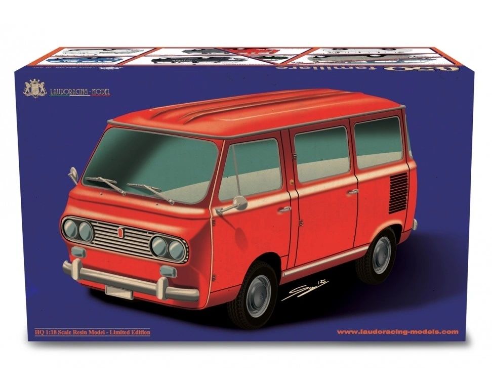 LAUDORACING 1:18 - Fiat 850 Familiare Carabinieri