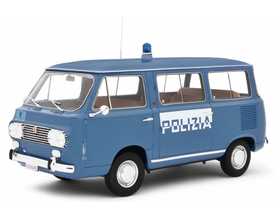 LAUDORACING 1:18 - Fiat 850 Familiare Polizia