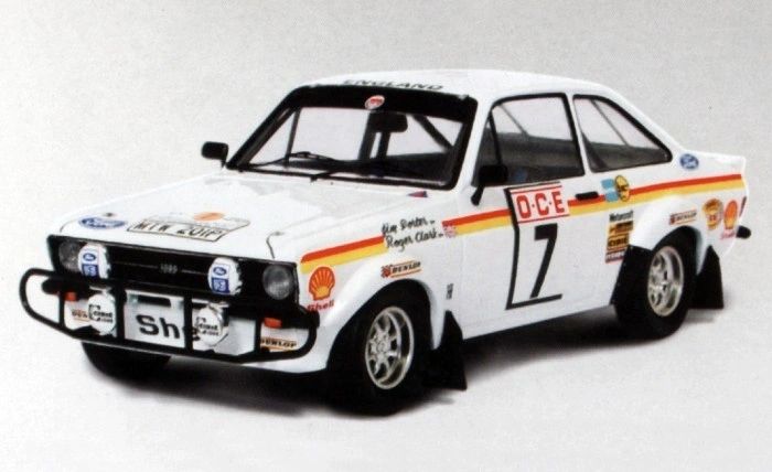 TROFEU 1:43 1021.7 - FORD ESCORT MKII Rallye du Maroc '76 #7 Clark-Porter