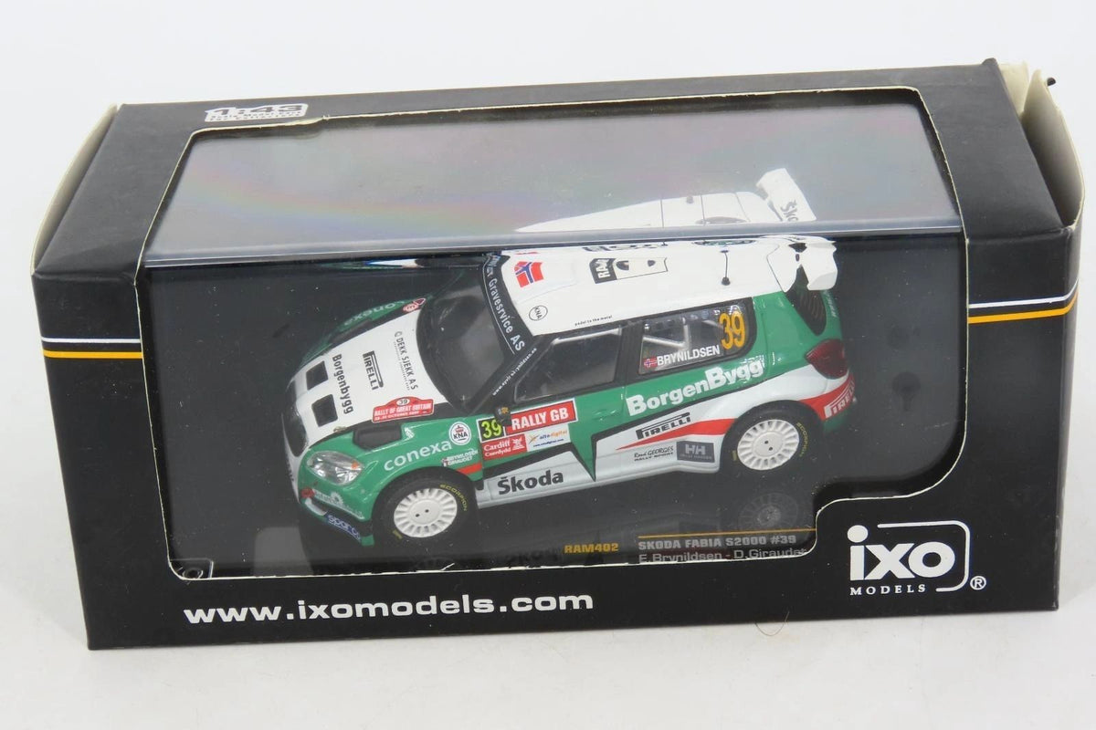 IXO 1:43 - Skoda Fabia S2000 BorgenBygg #39 Rally Wales 2009 Brynildsen