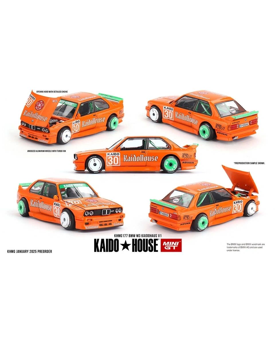 MINI GT Kaido*House 1/64 - BMW M3 (E30) KAIDOHAUS V1 1989