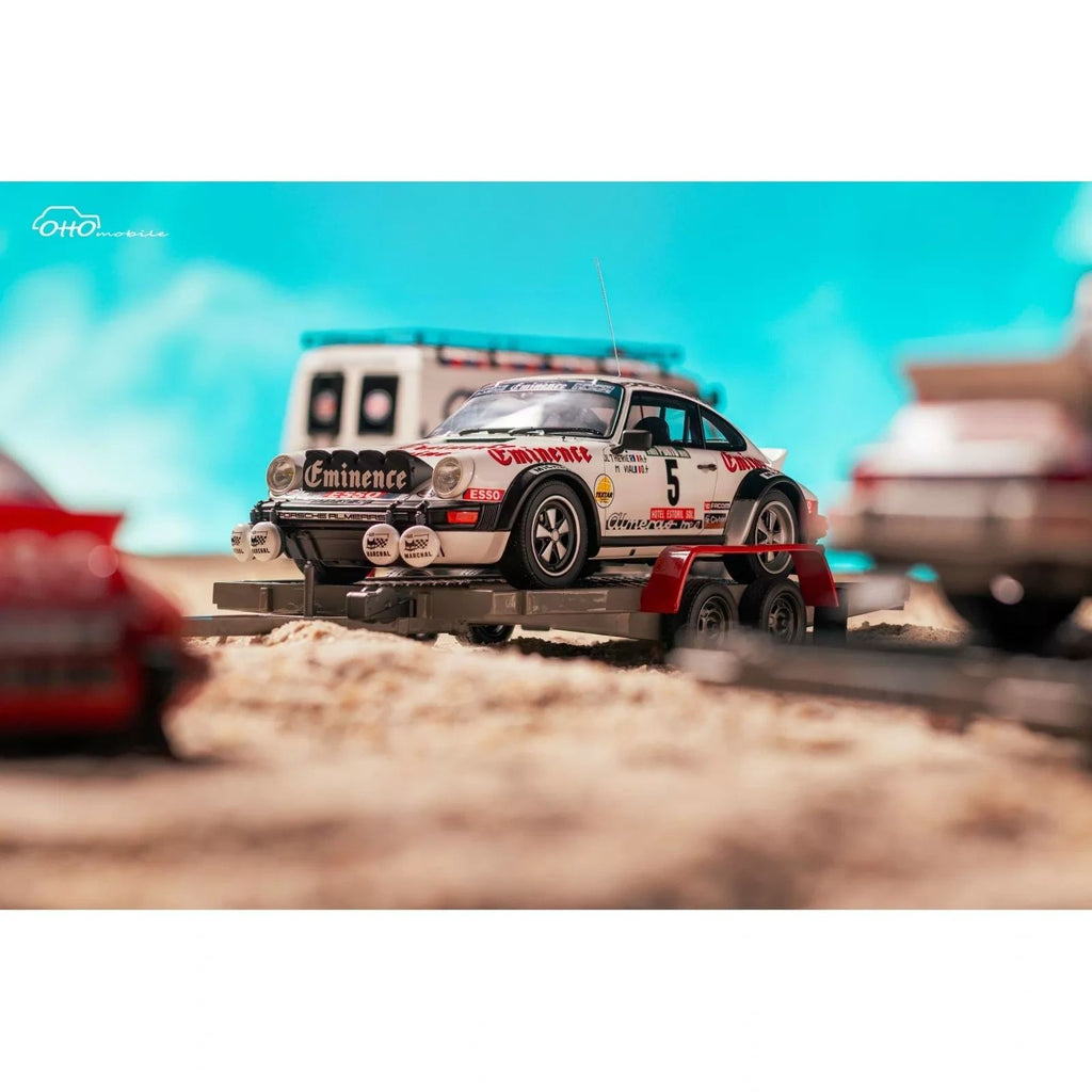 OTTOMOBILE 1:18 - Set Assistance Porsche 911 SC Gr.4 + Citroen C35 Almeras Rallye de Portugal 1981