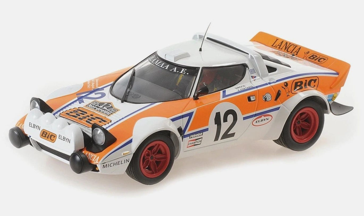 MINICHAMPS 1:18 - LANCIA STRATOS BIC Lambda - ACROPOLIS RALLY 1979 "SIROCO"-FERTAKIS