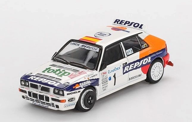 MINI GT - 1:64 - Lancia Delta HF Evoluzione Repsol Rallye Montecarlo '93 Sainz