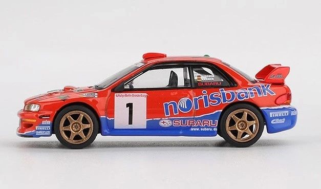 MINI GT - 1:64 - Subaru Impreza WRC97 Norisbank Deutschland Rallye 2000 Kremer