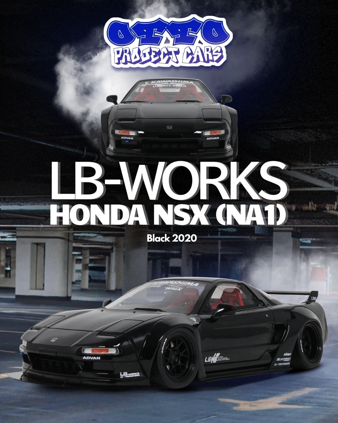 OTTOMOBILE 1:18 - LB-WORKS HONDA NSX (NA1) BLACK 2020