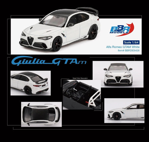 BBR diecast 1:64 - Alfa Romeo Giulia GTAm White